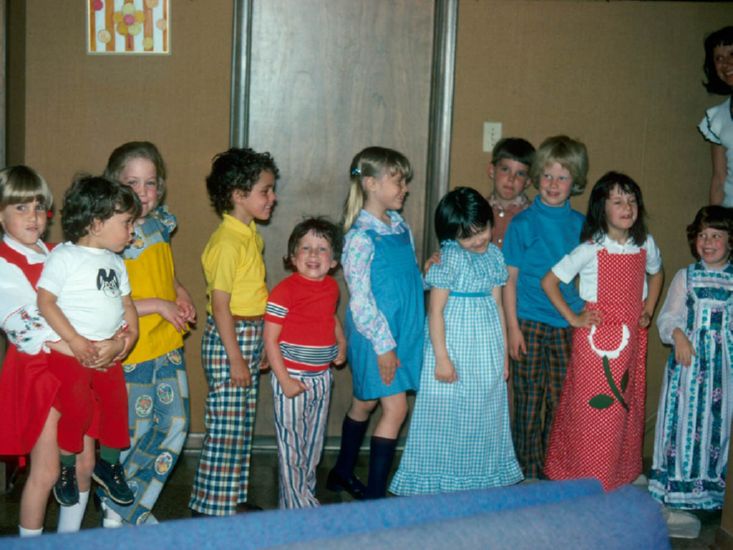 at Anita's birthday, 16 May 1976